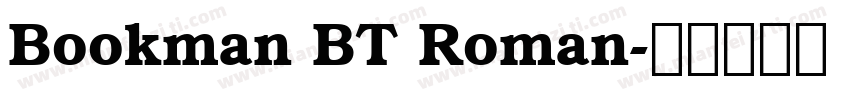 Bookman BT Roman字体转换